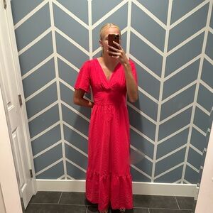 Kensie dresses women’s pink eyelet dress